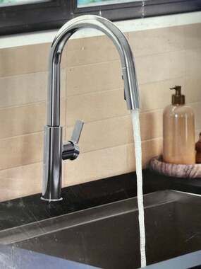 Kohler Rodean Chrome pull-down kitchen faucet
